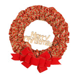 Maxbell Christmas Wreath Door Wreaths Garland for Xmas Front Yard Thanksgiving Aureate Red 36cm