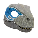 Maxbell Creative Dinosaur Mask Moving Jaw Cosplay Head Mask for Party Costume Decor Blue