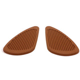 Maxbell Anti- Slip Side Tank Traction Knee Grip Protectors Gas Tank Stickers  Brown