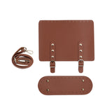 Maxbell Knitting Crochet Bag Adjustable Shoulder Strap for DIY Purse Making Kits Red Brown
