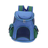 Maxbell Pet Carrier Backpack Adjustable Strap Pet Travel Bag for Camping Outdoor Dog Dark Blue 6.6lb