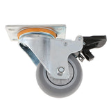 Max Maxb Heavy Duty PTFE Swivel Castor Wheel Trolley Furniture Caster with Brake 3inch