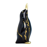 Maxbell Penguin Statue Resin Figurine Art Works Craft for Bookcase Home Decoration Black