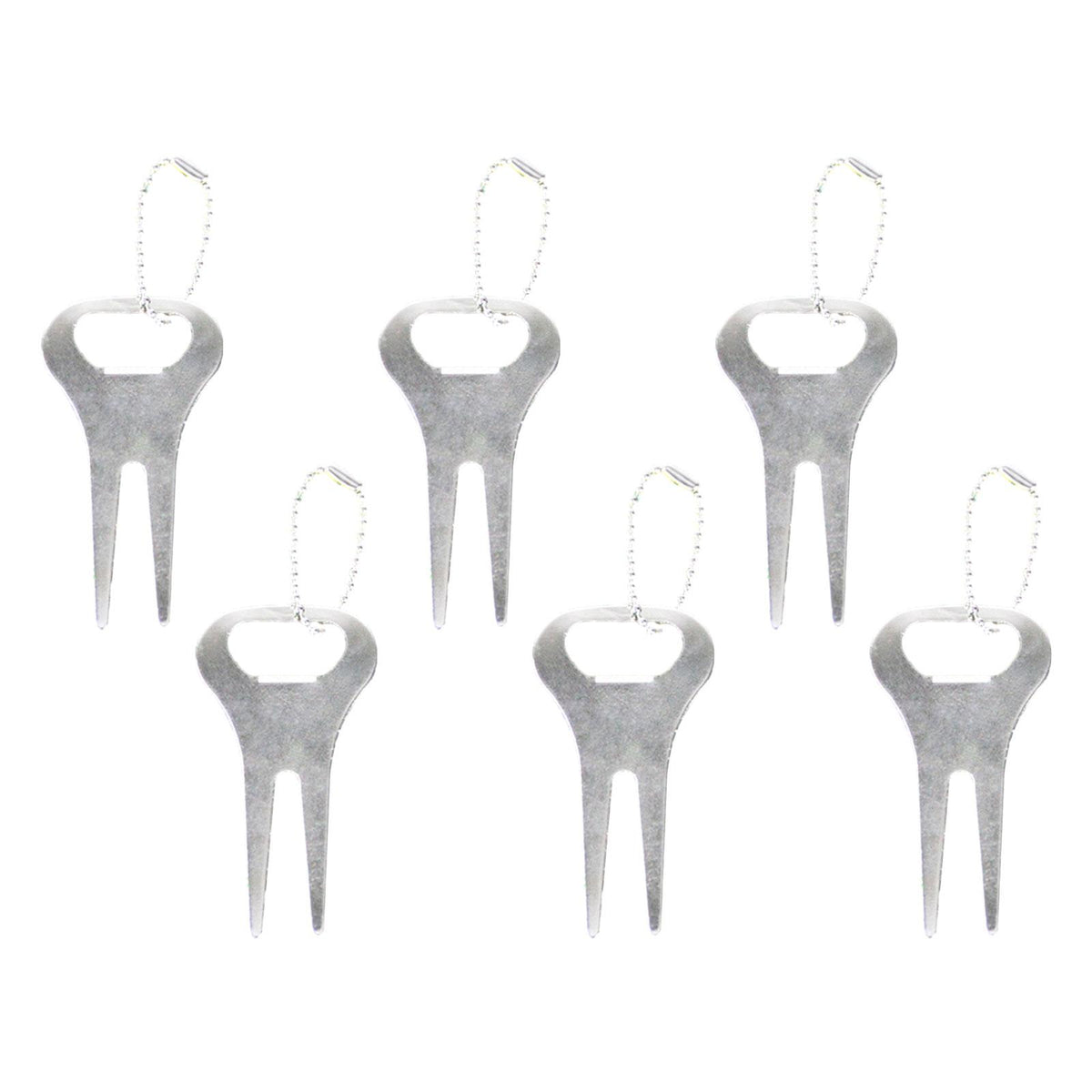 Maxbell 6x Golf Divot Tools Gadgets Lawn Repair Prong for Training Gifts Practice
