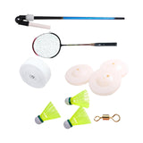 Maxbell Single Badminton Trainer Device Simulator Elastic swing Beginners 1 Racket + 3 Balls