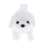 Max Electronic Plush Dog Robot Toy Walk Bark Wag tail Kids Gift Bichon Frise