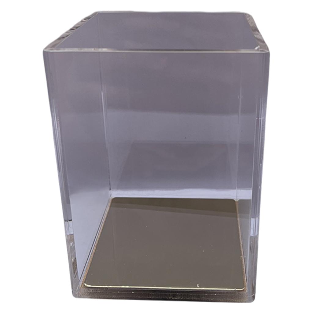 Maxbell Acrylic Pencil Pen Holder Office Desk Accessory Clear Makeup Brush Organizer Gold