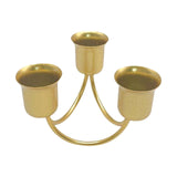 Maxbell Pillar Candle Holder Candelabra Decorative 3 Arms Candlestick Desk Ornament Aureate