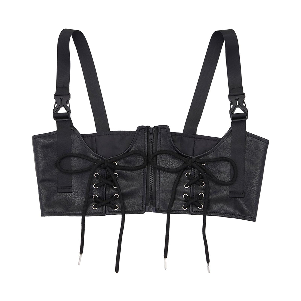 Maxbell Punk Fashion PU Leather Waist Belt Waistband with Straps for Dancing Dresses