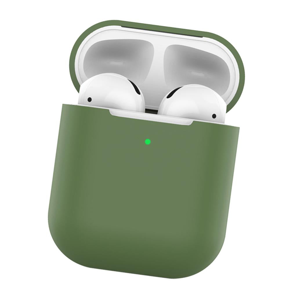 Maxbell Silicone Earphone Case Protective Skin Cover For Apple AirPod Mustard Green