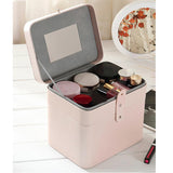 Maxbell Waterproof PU Leather Jewelry Makeup Cosmetic Storage Display Case Bage