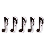 Max 5 Pieces Plastic Music Note Book Page Clip Music Stand Accessory Black