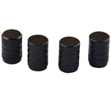 Max Maxb 4 Pack Car Bicycle Aluminum Wheel Tire Stem Valve Caps Dust Cover Black