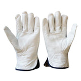 Max 1 Pair Breathable Leather Labour Gloves Protective Gloves XL