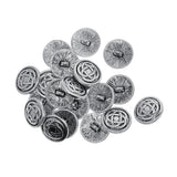 Maxbell 20pcs Tibetan Silver Alloy 1-Hole Sewing Buttons Fastening 17mm Celtic Knot