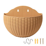 Maxbell Modern Wall Planter Self Watering Pot Plant Hanger for Floral Indoor Outdoor Khaki