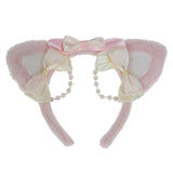 Maxbell Ear Hair Band Photo Props Headdress for Birthday Dress up Festival Pink