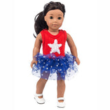 Max Stylish Party Dress Lace Skirt Costume For 18inch American Fashion Dolls