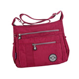 Maxbell Nylon Handbag Casual Tote Bag Adjustable Strap Womens Shoulder Bag Pouch Grape Violets