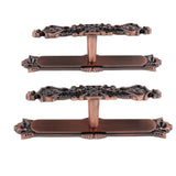 Max Maxb 1Pair Curtain Holdbacks Metal Drapery Tieback Wall Hook  Red Copper_D