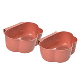 Maxbell Creative Mini Hang Garbage Can Wall Mounted Durable for Cabinet Door Car pink