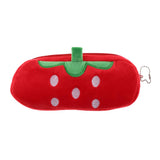 Max Cute Plush Pencil Bag Pencil Holder Pouch Cartoon Animal Pen Bag Strawberry