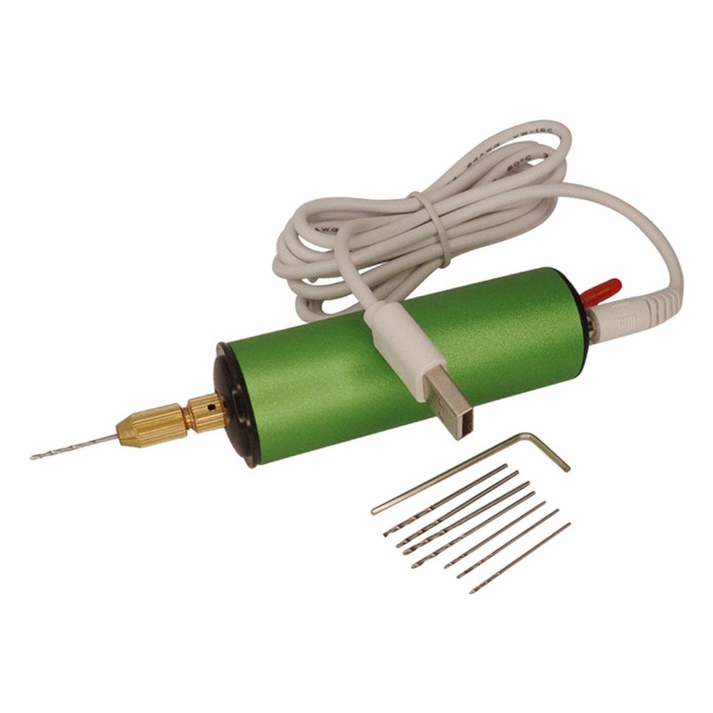 Maxbell Mini Electric Drill Puncher 5V Power Small Grinding Tool for Jewelry Pearl
