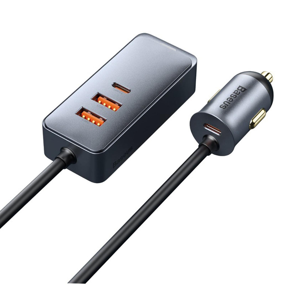 Maxbell Car Charger 4x30W 4 Ports 120W USB Type-C Quick Charge for Mobilephone 3U+1C
