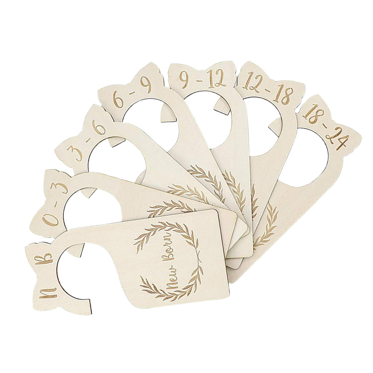Maxbell 7 Pieces Baby Closet Dividers Clothes Organizers for Bedroom