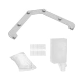 Maxbell Triangle Holder Filter 50Pcs Sink Filter Net Elastic for Leftover Garbage Gray