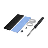 Maxbell M.2 2280 SSD Heatsink Aluminum Alloy Lightweight Easy to Install Durable Black
