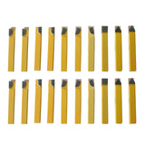 Maxbell 20x Carbide Tipped Lathe Metal Cutter Bit Cutting Turning Tool Set 6.35mm