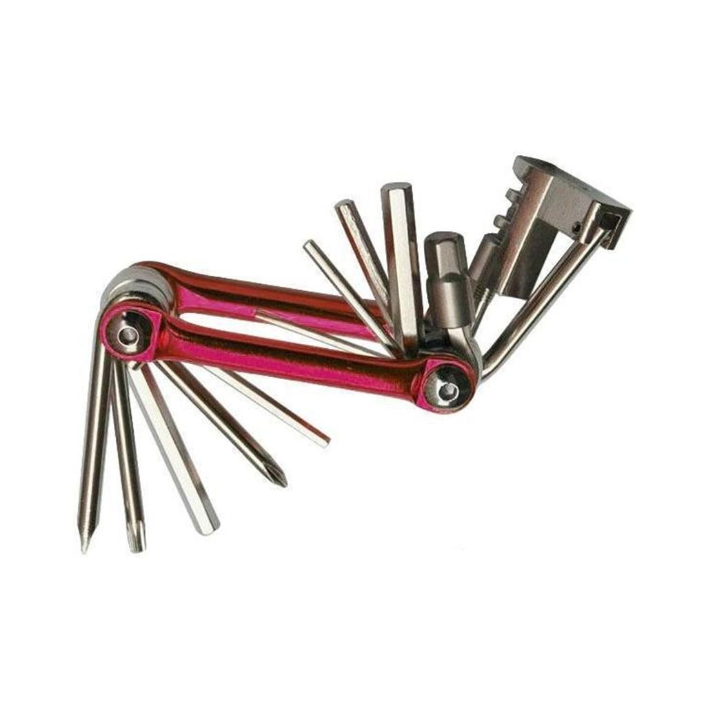 Maxbell 11 in 1 Multifunctional Bicycle Repair Tool Kits With Torque Wrench Red