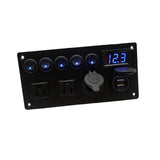 Maxbell Rocker Switch Panel Durable Camper Switch Panel on Off for RV Truck Bus