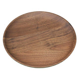 Max Kitchen Equipment Wooden Round Plate Food/Bakery/Fruit Dish Wood Gift 18cm