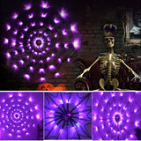 Maxbell Halloween Spider Web Fairy Lights String Solar Lamps Purple Lighting for Party