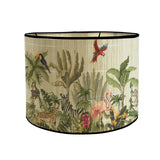 Maxbell Drum Lampshade E27 Handmade Bamboo Lamp Shades for Table Lamps Bedside Lamps Birds