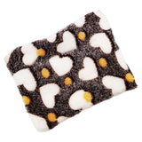 Maxbell 15x20cm Small Pet Sleeping Warm Playing Cushion for Winter Use Soft Washable Brown