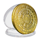 Max Tarot Commemorative Coin Lucky Divination Metal Antique Souvenir Art  Golden