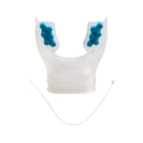 Maxbell Scuba Regulator Mouthpiece with Tie Strap Comfort Bite Replacement for Adult Blue