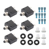 Maxbell Thermal Circuit Breaker Push Button Compact for Car Automotive Trolling