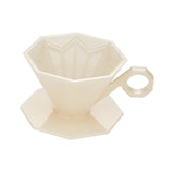 Maxbell Reusable Professional Drip Coffee Cone Strainer for Perfect Extraction Beige
