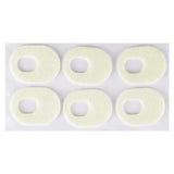 Maxbell 6Pcs Felt Foot Callus Cushions Easy Fit Skin Friendly Comfortable Oval