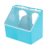Maxbell Bird Feeding Dish Feeder Bowl Drinking Cup Parrot Cage Feeder Box 2 in 1