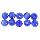 Maxbell 10pcs 20mm Glass Ball Bottle Pendant Dangle for Art Jewelry Crafts Blue