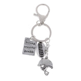 Maxbell 1 Pcs Novelty Metal Key Rings Chain Charms Rugby Union