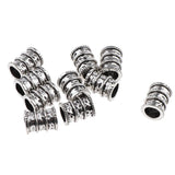 Maxbell Dreadlock Hair Beads Hair Braid Rings Cuff Clips Hair Decoration Jewelry LQ420-1--10pcs