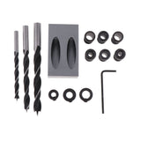Maxbell 15 Degree Oblique Hole Positioner Woodworking DIY Carpentry Tools 14pcs