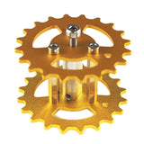 Max TWS-03 Metal Crawler Driving Wheel with Coupler for Tank Car Chassis  Gold