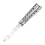 Maxbell Butterfly Balisong Trainer Training Knife Tool Durable White